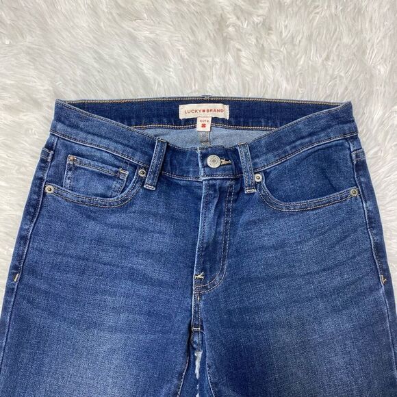 Lucky Brand Jeans Womens 4 / 27 Flare Sweet Mid Rise Whiskers Bootcut Wide Y2K 9 - Picture 11 of 12